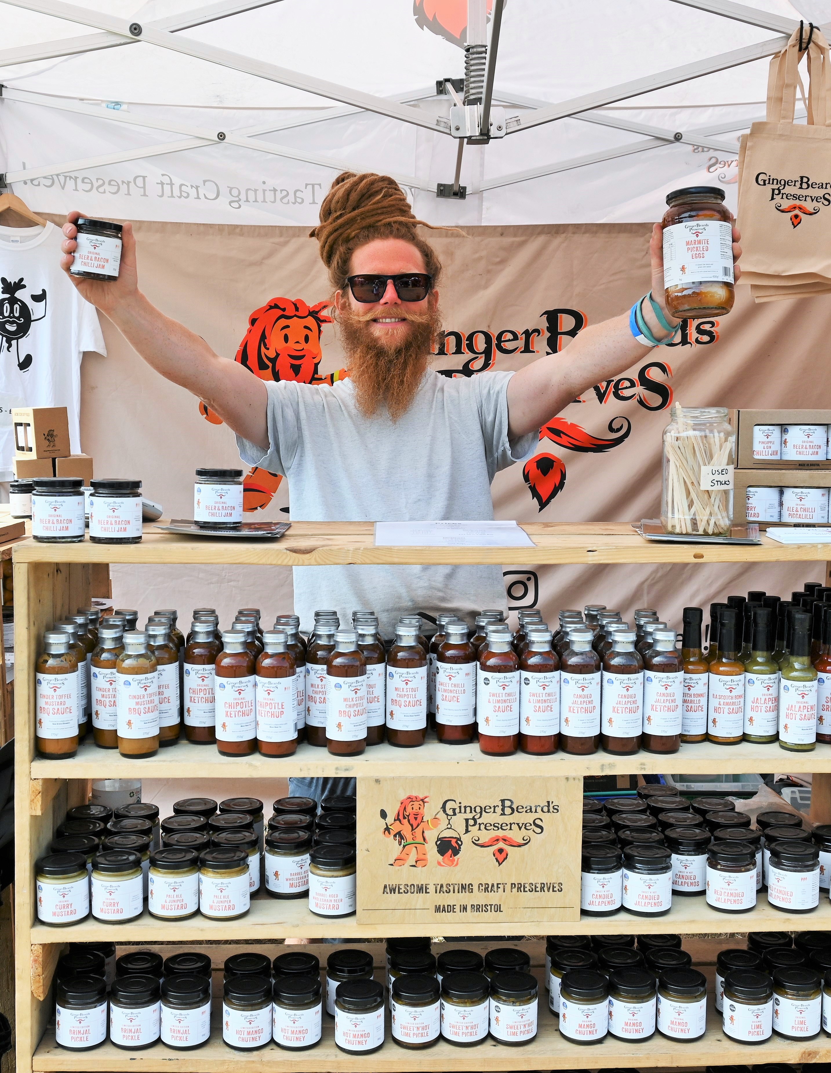 GingerBeard's Preserves stall