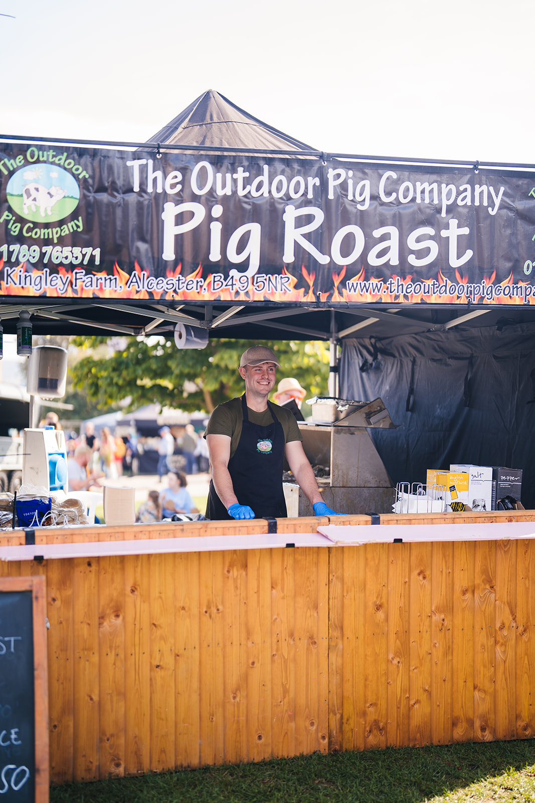 The Outdoor Pig Company pig roast stall
