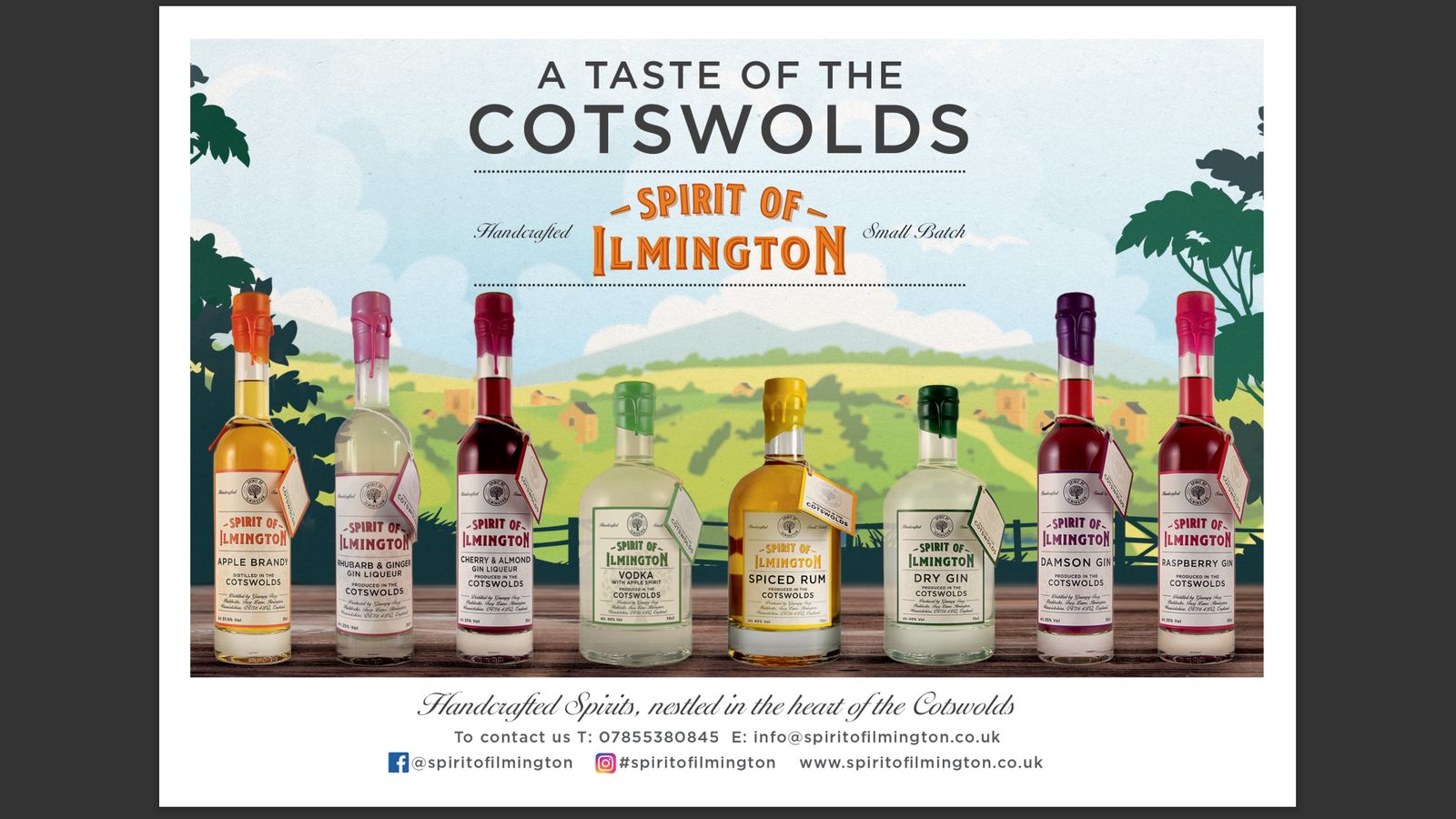 Spirit of Ilmington bottle range