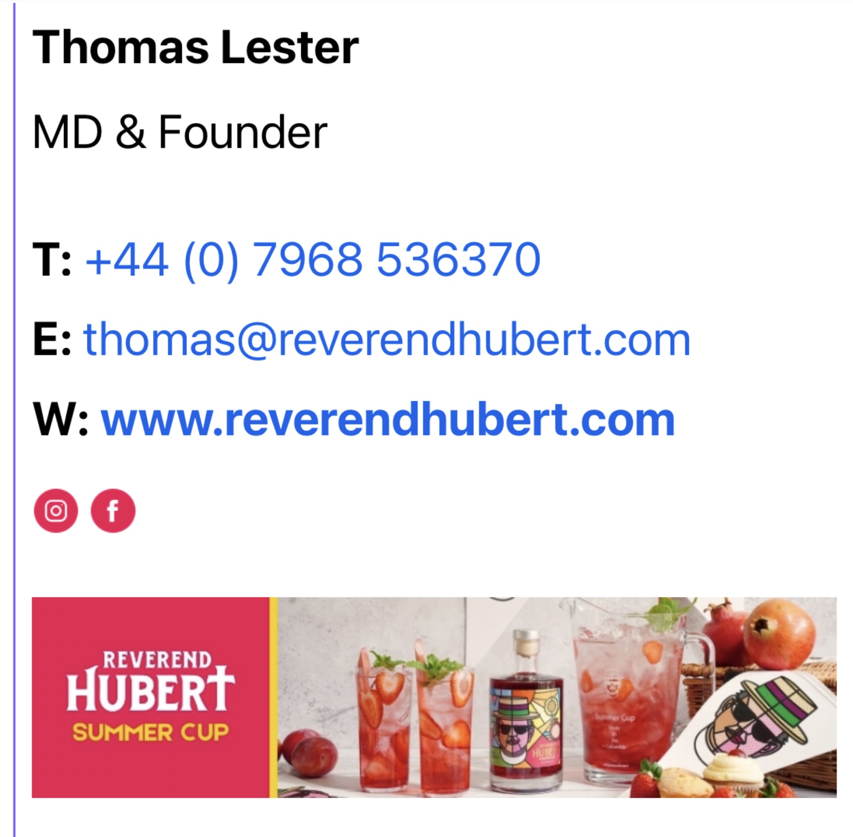 The Reverend / Reverend Hubert spirits